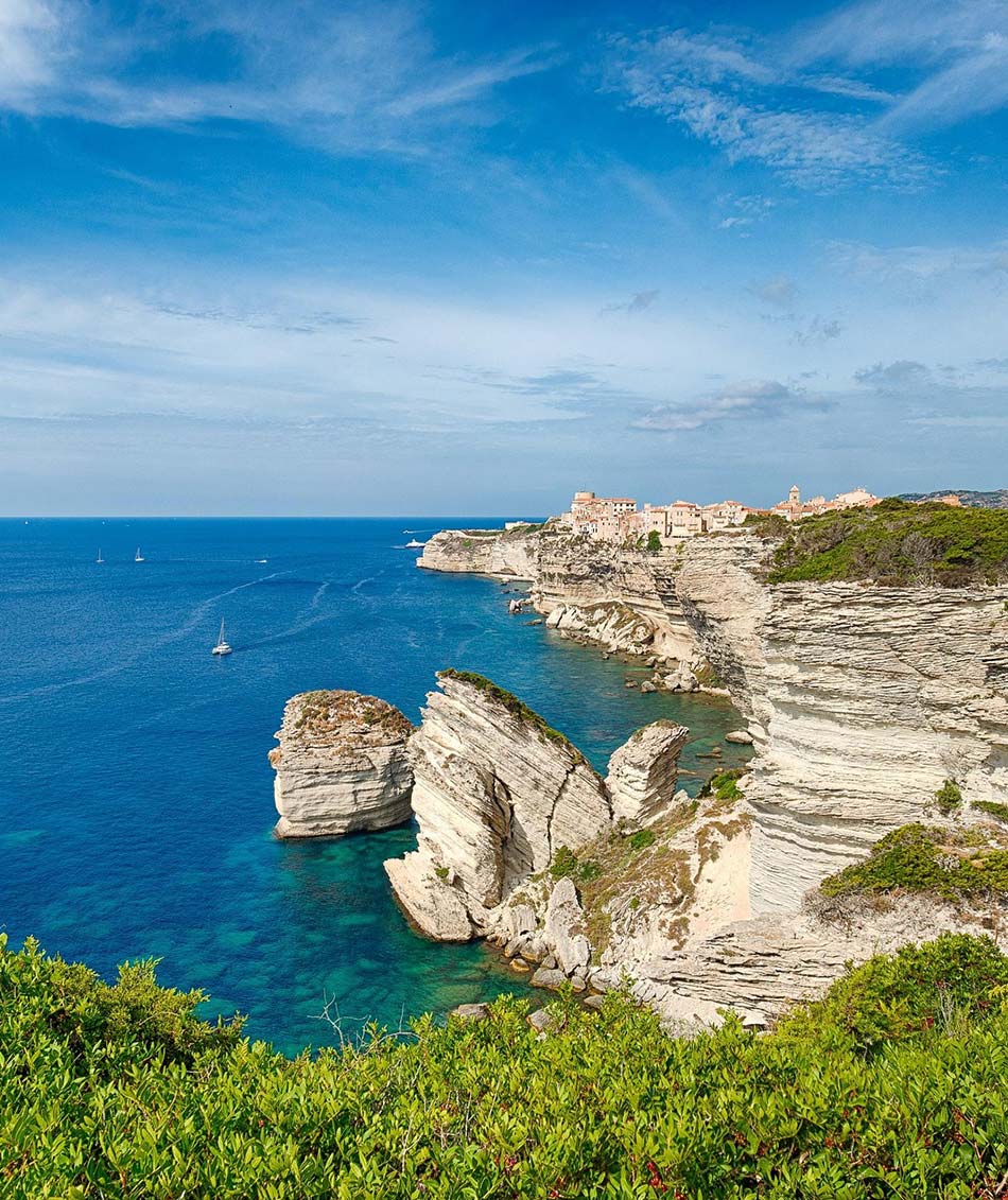 Vue sur la baie de Bonifacio